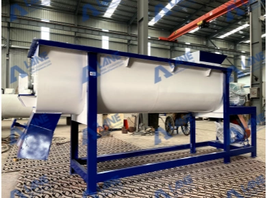Rotary drum screening machine — real photo