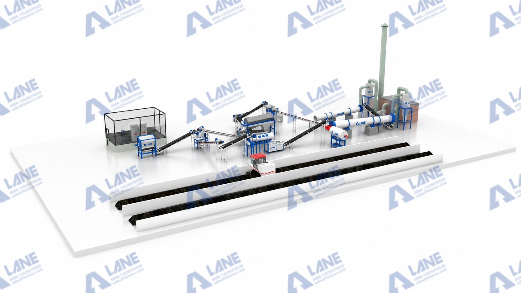 10-20 T/H industrial organic fertilizer plant