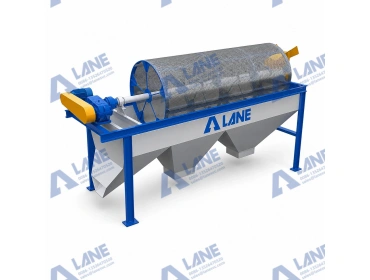 Rotary drum screening machine — 3D render